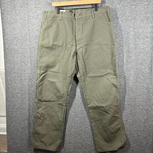 NWT Dickies Duck Canvas Work Pants Carpenter Jeans Mens Size 40X32 Olive Green